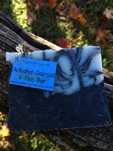 Activated Charcoal & Pine Bar